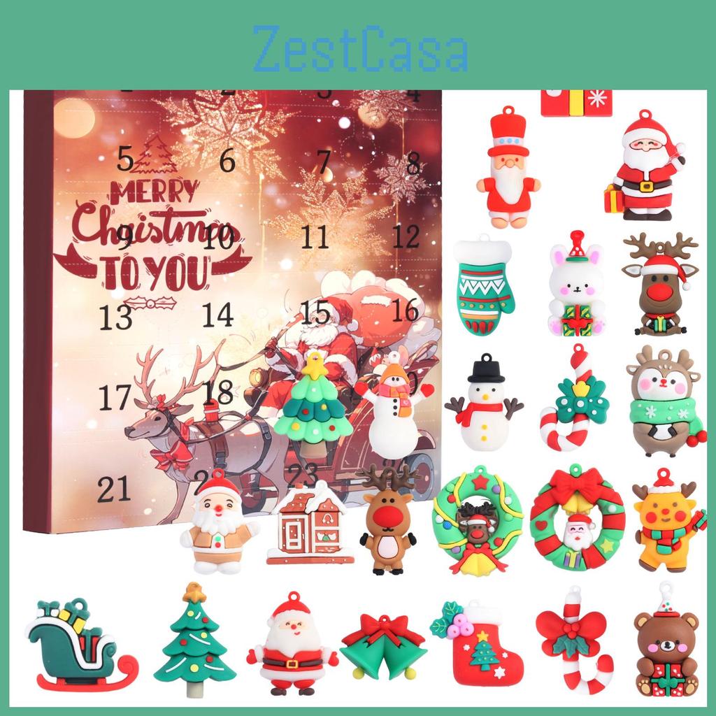 Christmas Party Pvc 3d Hanging Decorations For Advent Calendar And Holiday Festivities