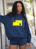 Trendy Brand Women's Mid-High Neck Loose Hoodie for Spring/Autumn