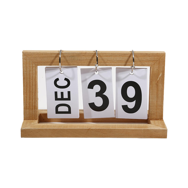 Simple Wooden Calendar, Flip Page Home Gift Decoration, Desktop Perpetual Photo Decoration2025 NEW2025 NEW