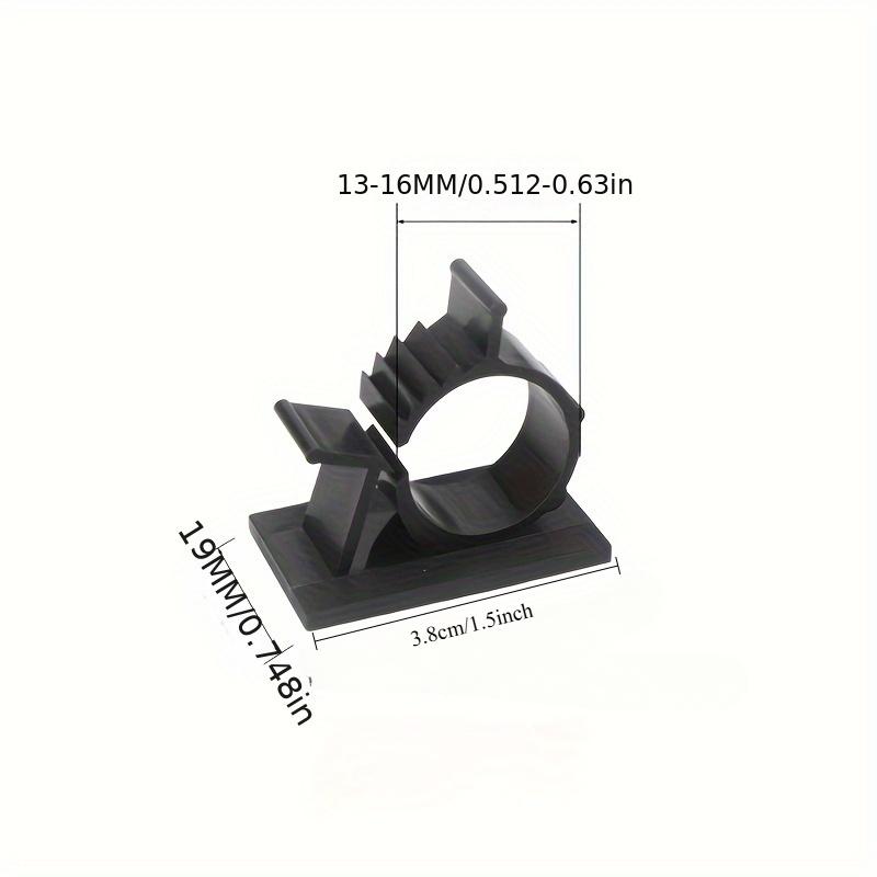 1pcs New Adhesive Backed Nylon Wire Adjustable Cable Clips Clamps Black