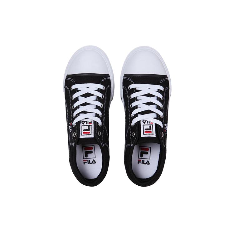 FILA Como Skateboard Shoes Unisex Low top Black/White 1XM01003_001