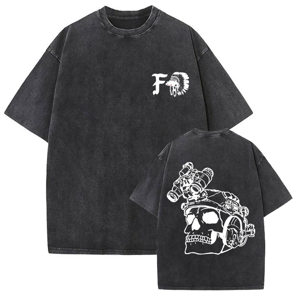 Forward Observations Group Run Military Vintage Washed Tshirt Men Women Casual Funny Tshirt Mens Fashion Oversized Tshirts