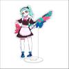 16CM Anime Cyberpunk Cosplay Acryl-Ständer Ornamente David Martinez Rebecca Figur Ständer Halloween Geschenke