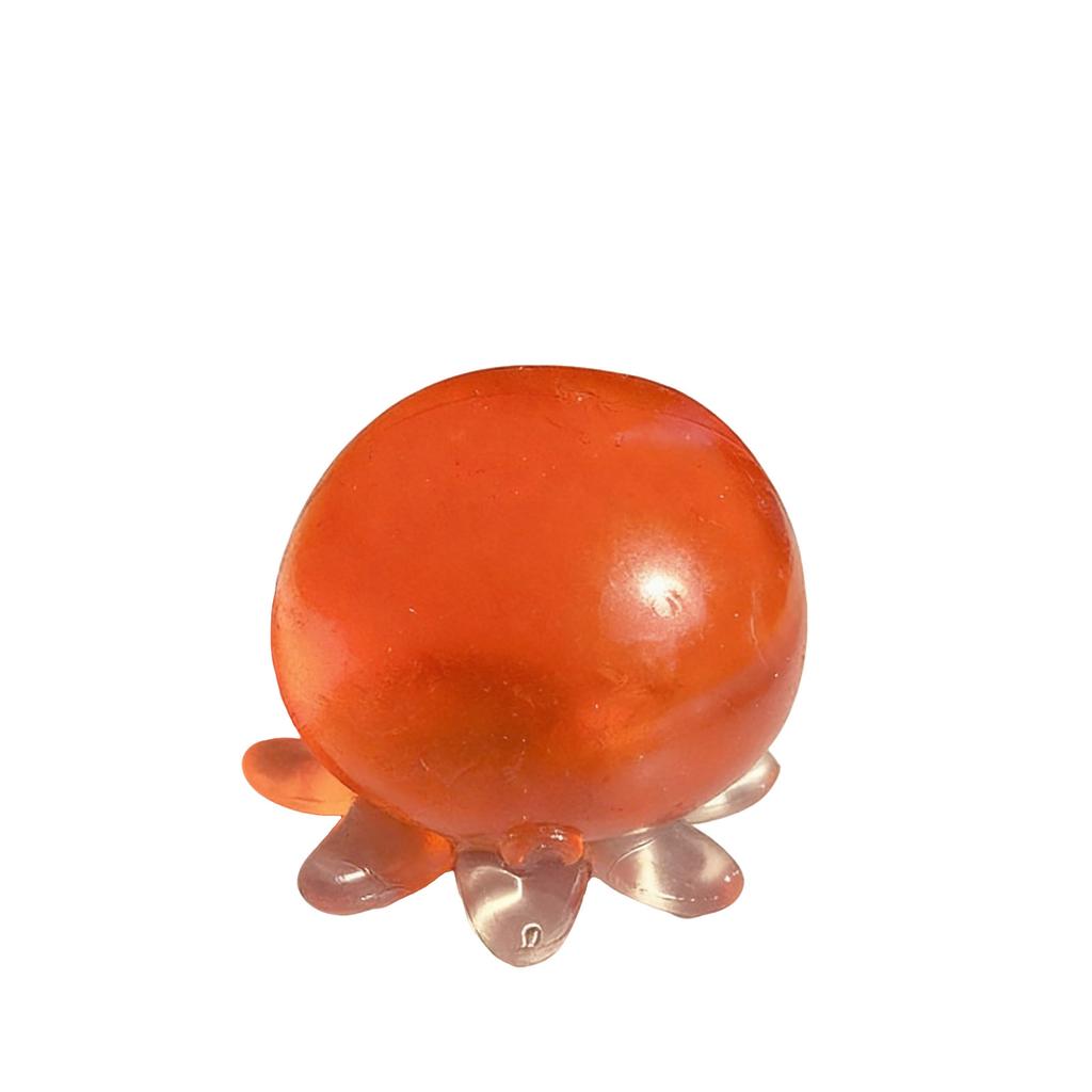 Squishy Octopus Fidget Toy Rubber Clear Crystal Octopus Hand Relax Toy Soft Slow Rebound Squeeze Toy For Adults Pinch Toy