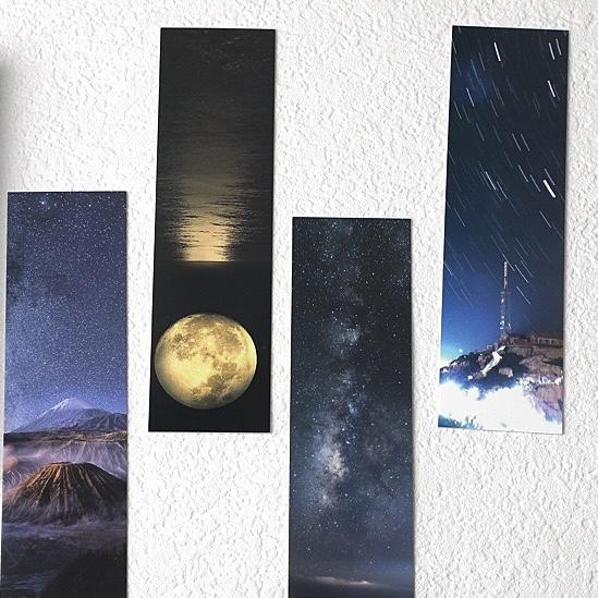 30 ks/sada Wandering Stars Series Papírová záložka Jasné hvězdné nebe Držák na vzkazy Dárkové psací potřeby