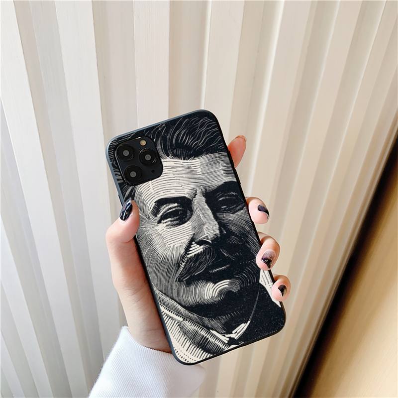 

Stalin Soviet Luxury Soft Phone Case for iphone 13 11pro 12pro MAX 8 7 6 6S Plus X XS MAX 5 5S SE XR Fundas Capa iphone 7 or 8