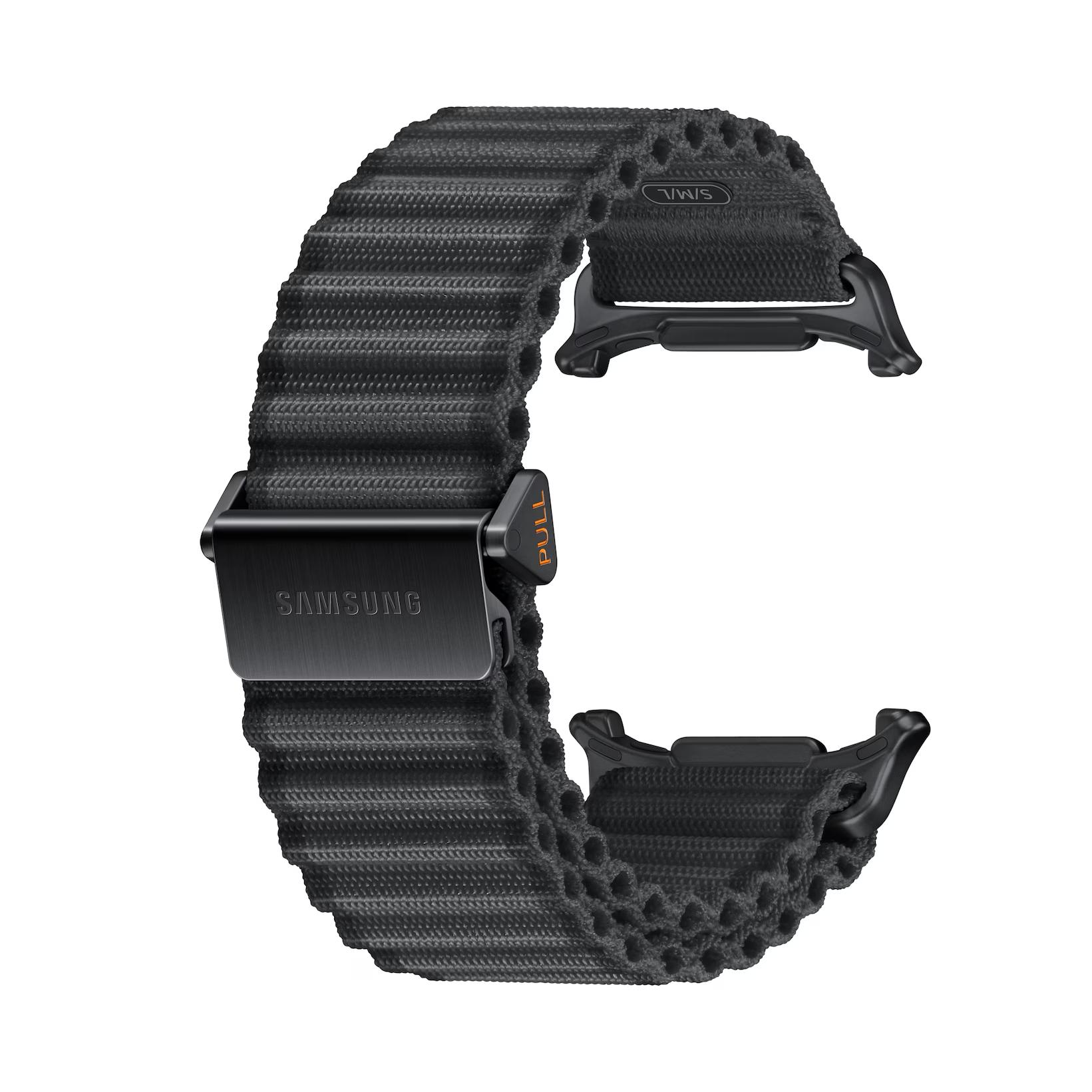 

Samsung Galaxy Watch Ultra Trail Band Nylon Sport Strap 47mm One-Click Release Samsung Galaxy Watch Ultra 47MM Watch Brand темно серый