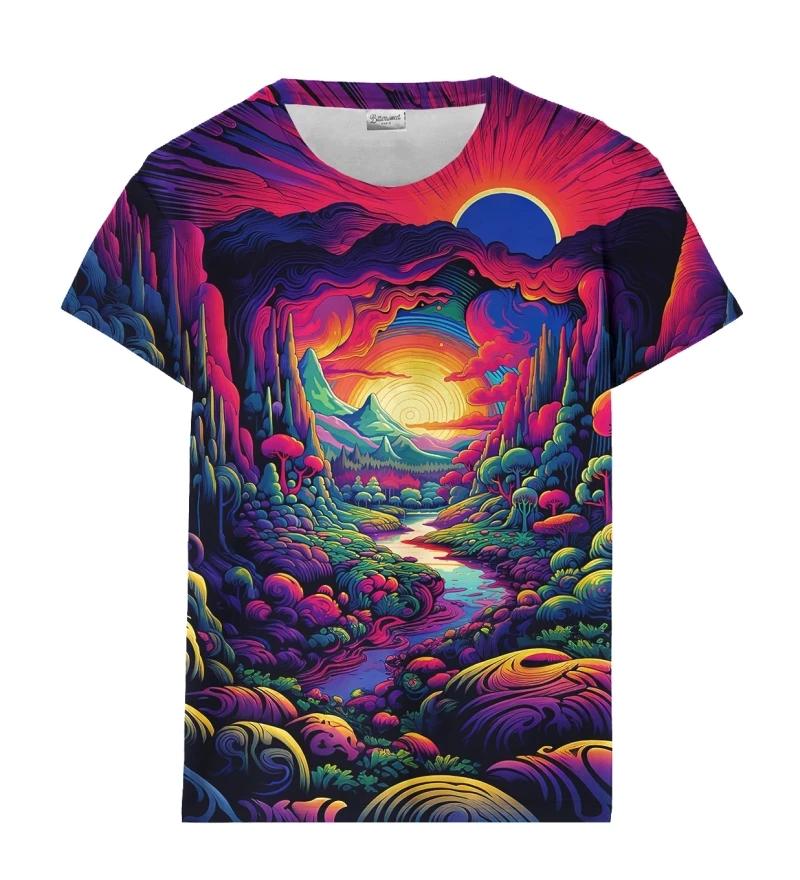 New Cool Graffiti 3D Printed T-shirt Hip-hop Chroma Round Neck Short-sleeved Street Painting Fashion Men's Women's Tops Clothing