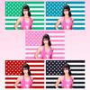 Sophia Katseye Pink American Flag Wall Decor Tapestry Gift for KPOP Fans College Dorm Room Decor Wall Hanging for Fans Flat