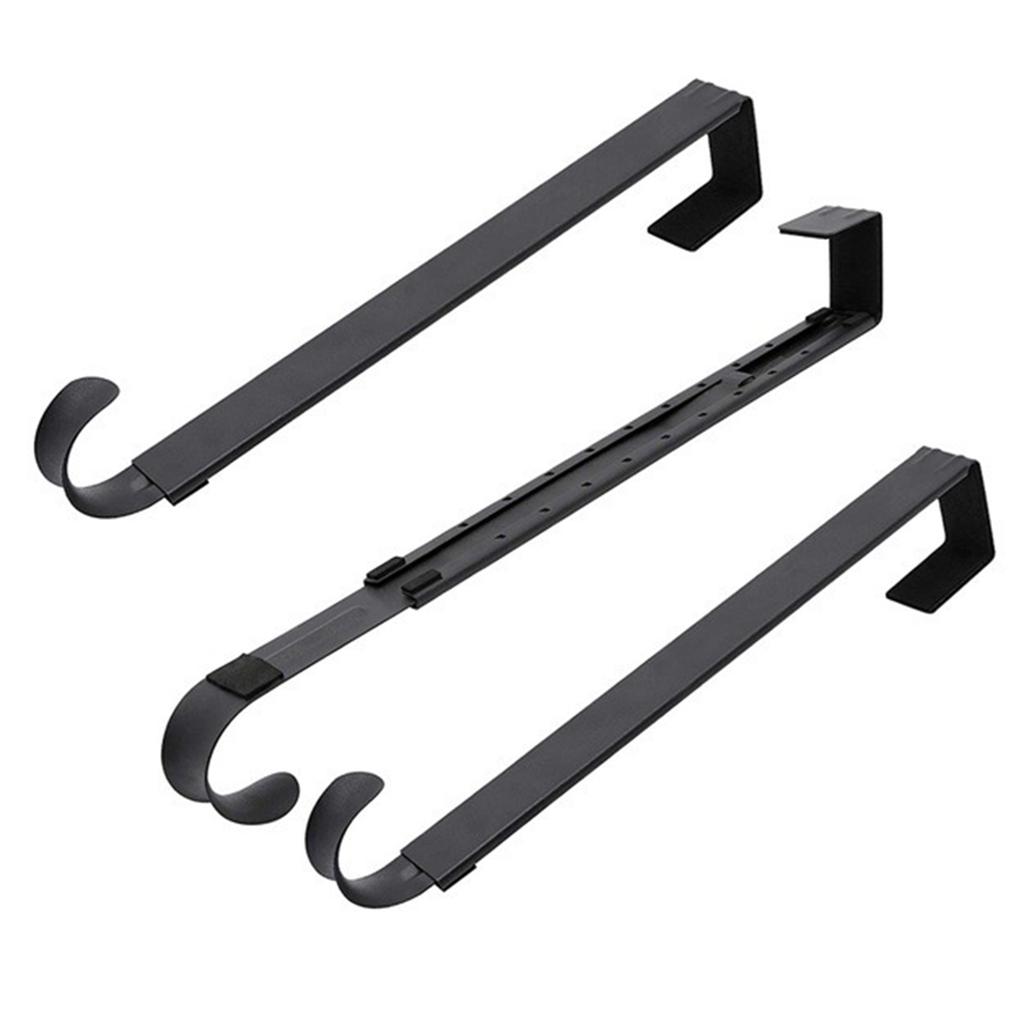 Retractable Over Door Hook Black