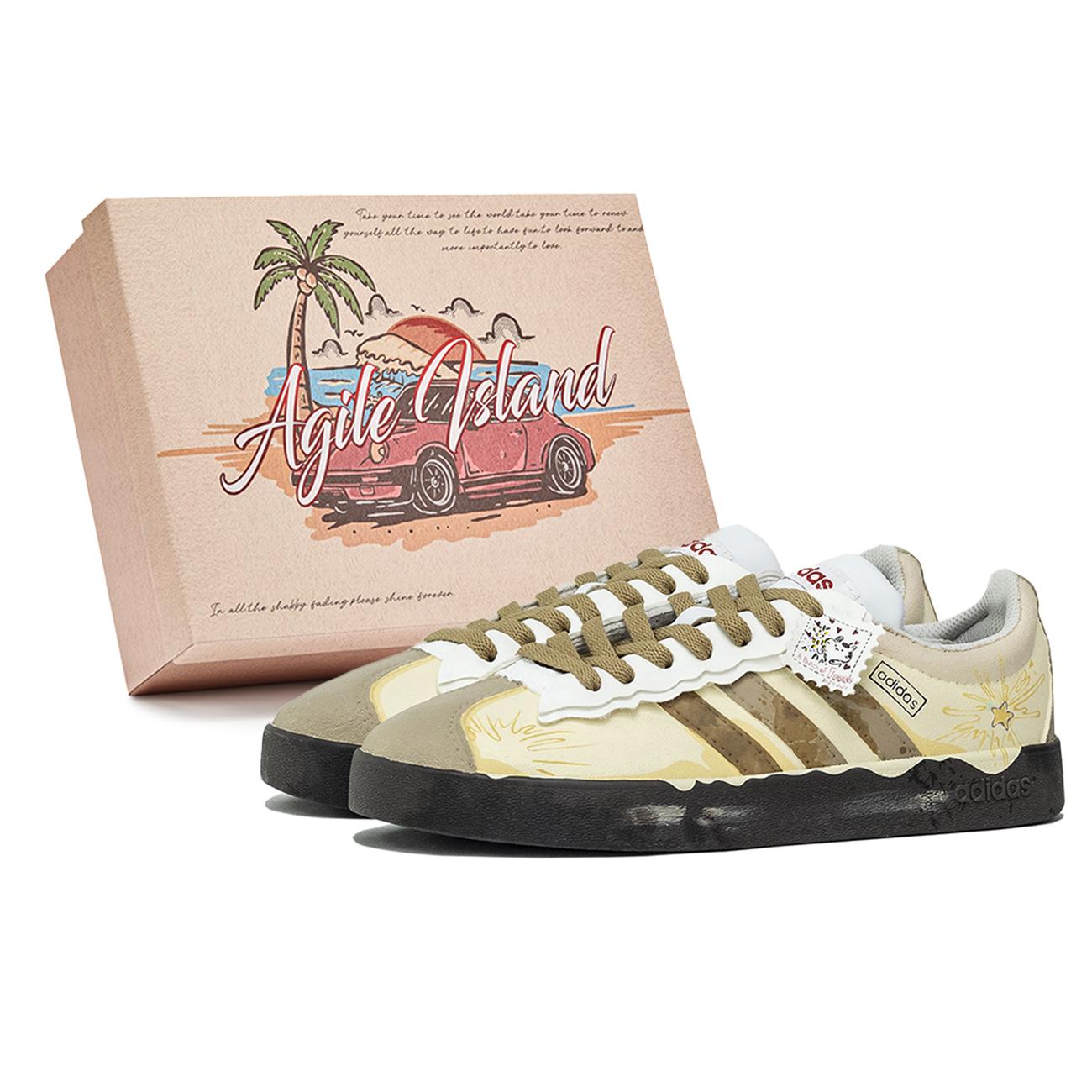 

Adidas VL COURT 2.0 Lively Island, Box, Honey Jar Abrasion Resistant Abrasion Resistant Low top Skateboard Shoes Unisex HQ1802(Team799-S-BOX) 35⅔