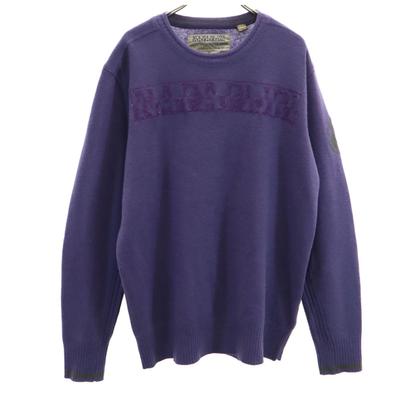 Long Sleeve Sweater L Purple Knit Men's Used