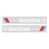 Car logo flower side door flower car sticker For Skoda Octavia Superb Rapid Kodiaq Karoq Fabia Kamiq Roomster Citigo MK2 MK1 2 3 hbkm45