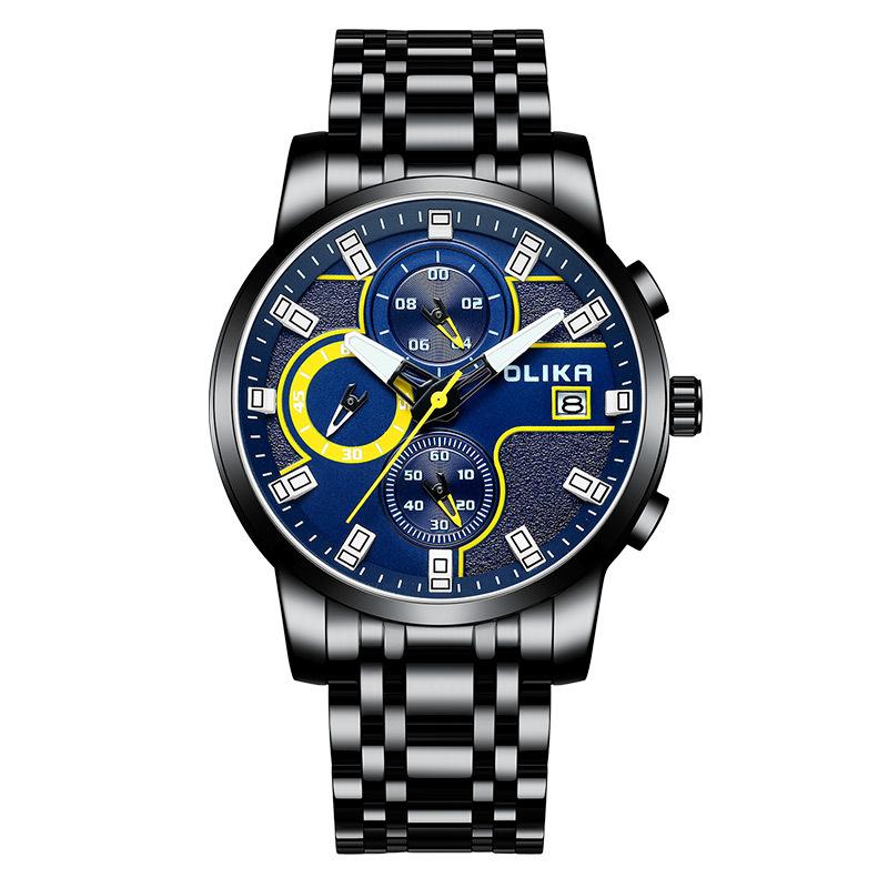 Водонепроницаемые часы топового бренда, мужские, в корейском стиле, модные, мужские, повседневные, спортивные, кварцевые, с календарем