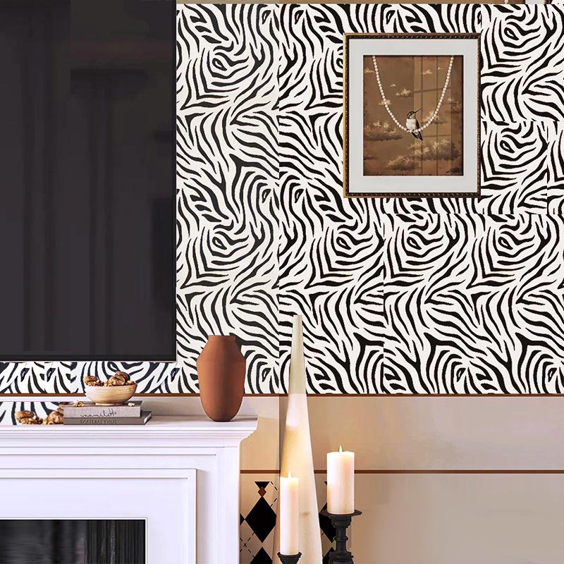 Nordische karierte selbstklebende Tapete für Wohnzimmer oder Studentenwohnheim