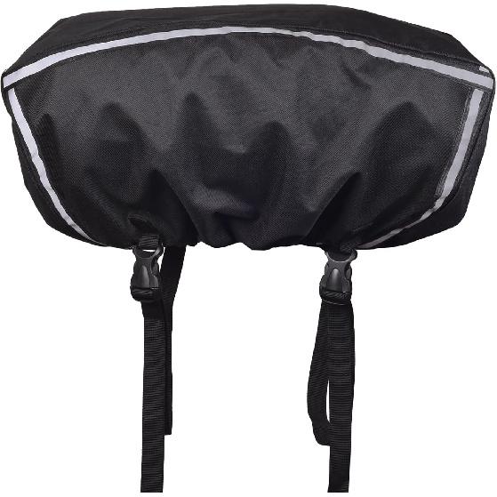 Winch Cover, Waterproof Dustproof Winch Protection Cover With Reflective Ribbon For 8000-13500 Lbs Electric Winch (Black Ribbon)