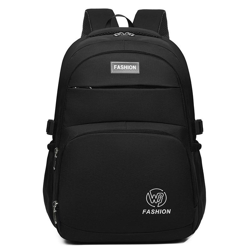 

Новый Простой Рюкзак Универсальный Модный Досуговый Дорожный Рюкзак Большой Вместимости Для Учеников Начальной и Средней Школы Снижающий Нагрузку Школьный Рюкзак чёрный