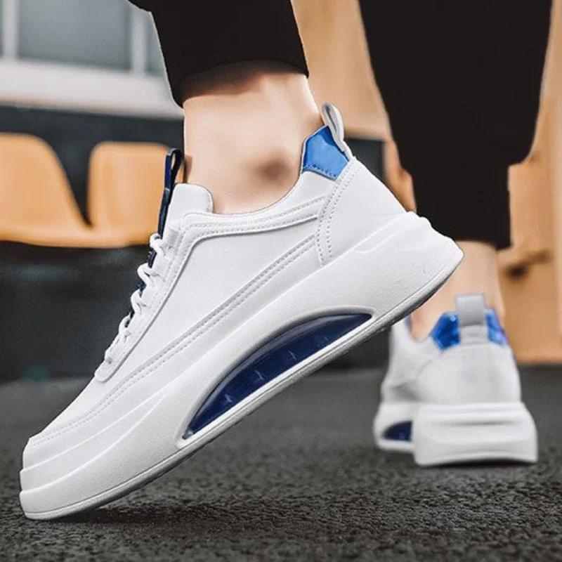 Platform Sports Shoes for Men High Quality Men's Casual Sneakers Air Cushion Board Shoes Male Vulcanized Shoes Tenis Masculino