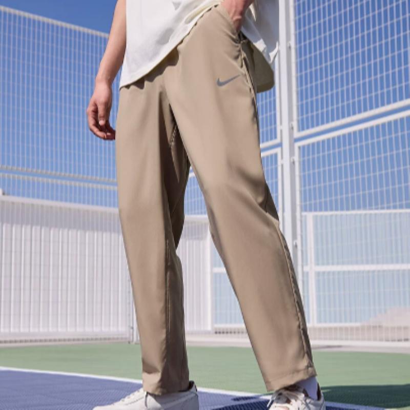 Nike Form Dri-FIT Solid Versatile Straight-Leg Quick-Dry Casual Pants Men Bottoms Khaki Black FB7491-247