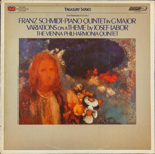

LP Record VIENNA PHILHARMONIA QUINTET EDUARD Franz Schmidt Piano Quintet In G M STS15401 LONDON 1977 US Classical Used
