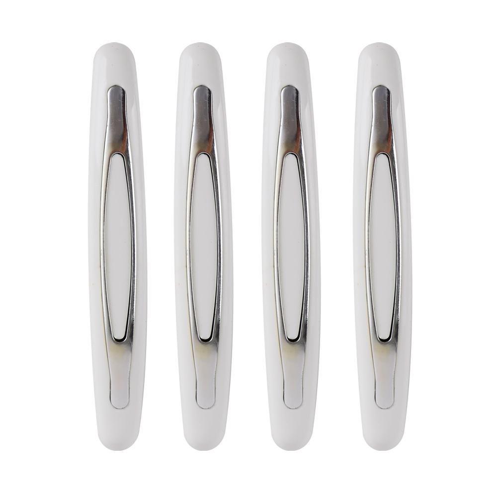 4 st Bildekorklist Universell Automatisk Karosskant Stötfångare Anti-repskydd ABS Självhäftande Bildekal