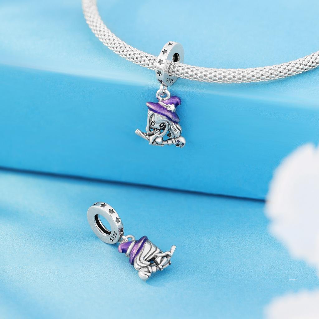 Copper Cute Magician Pendants Bracelet Charms Fit Bangle For Women Jewelry Party Beads Fine Gifts Diy Accessory