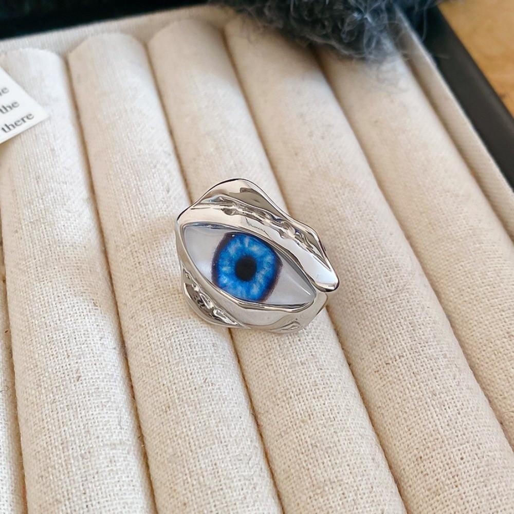 Vintage Glaze Luxury Ring Pleated Devil's Eye Opening Finger Ring Devil's Eye Ring  Party Favors