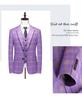 Men's Slim Fit Three-Piece Suit for Business or Wedding