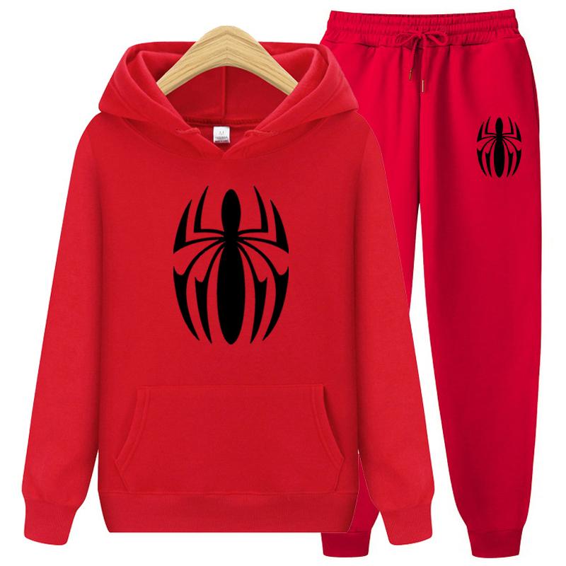 Women's Tracksuit Sets Winter Scarlet Spider 2 Piece Set Running Hoody Brand Sweatshirt Sport Joggers Sweatpants Suit