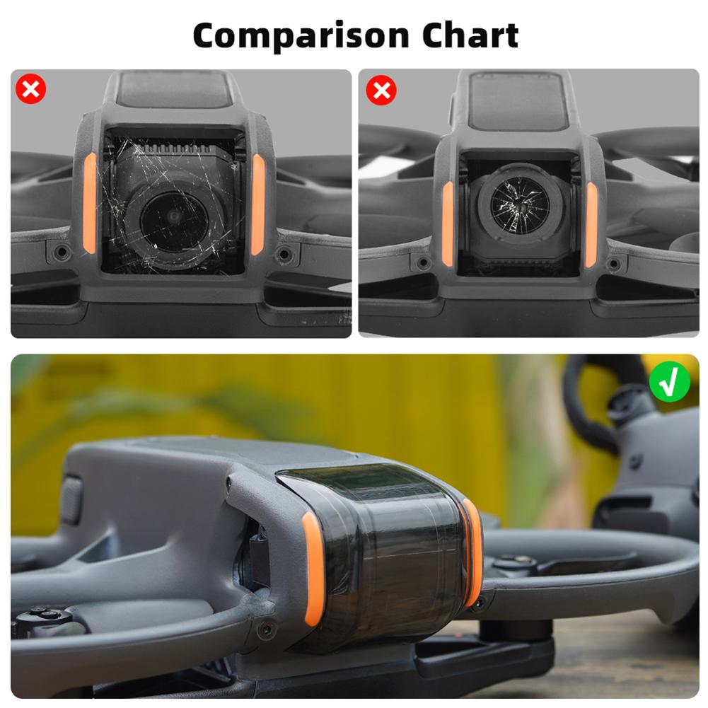 Lens Protective Cap Anti-collision Camera Guard Len Cap Anti-scratch Gimbal Protector Guard for DJI Avata 2 Drone Accessories