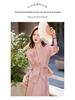 Red Elegant Women's Suit Set: Chic Waist-Slimming Shirt & Midi Skirt for Spring/Autumn 2025.