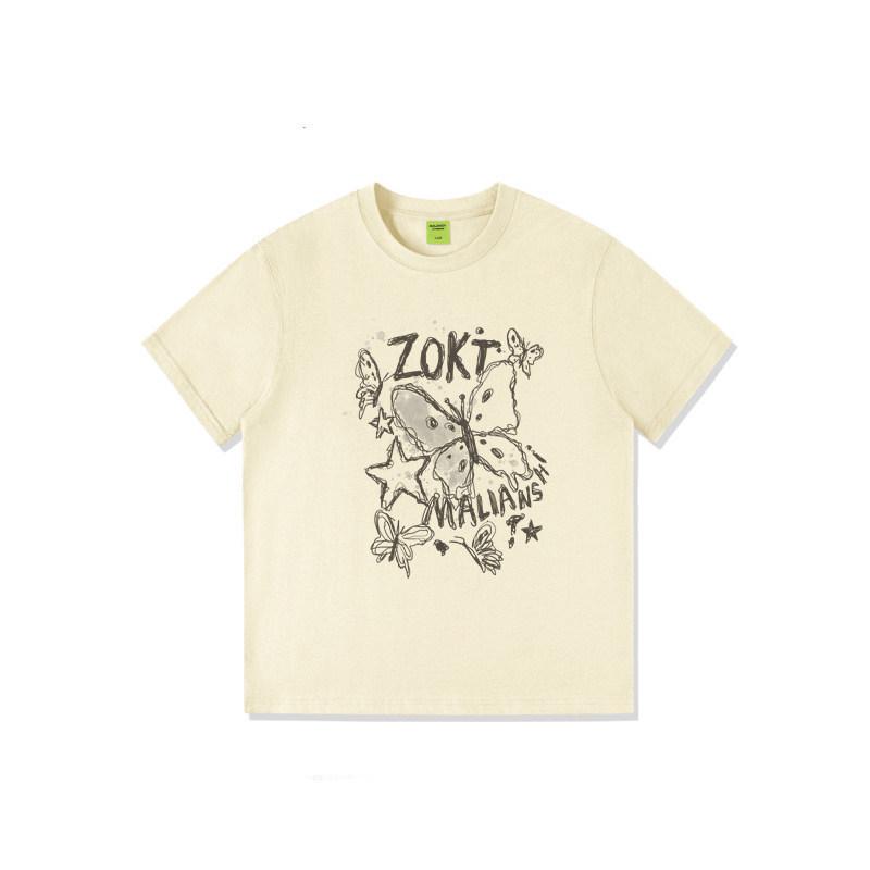 Women's Plus Size Loose Fit Summer T-shirt - Short Sleeve, High Street Design, Half Sleeve, Available in Extra Large Sizes (2-300 Jin)