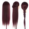 1Pc 60cm Hair Hairdressing Practicing Model Mannequin Dummy Head With Clamp Red