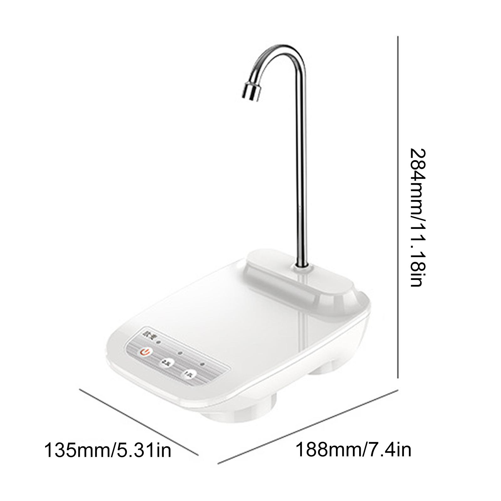 

Автоматический диспенсер для воды Электрический водяной насос USB Перезаряжаемый портативный водяной галлонный бутылочный насос для питья Диспенсер для питья белый