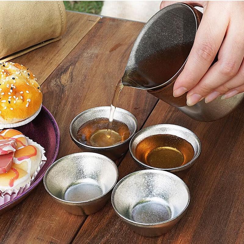 SNOW ROCK 300ml Pure Titanium Portable Tea Maker Set