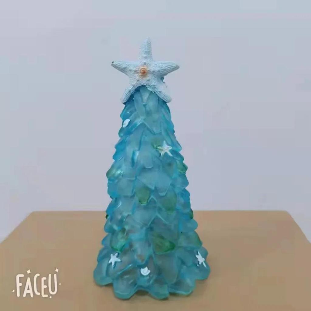 New Christmas Starfish Jade Color Resin Christmas Tree Decorations Resin Crafts Home Decoration Design Decorations