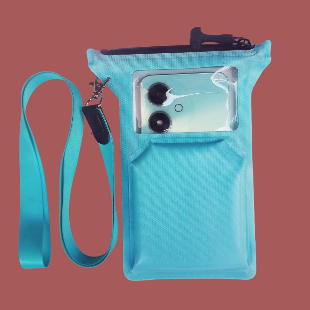 Waterproof smartphone case with airtight zipper made of thick TPU compatible with iPhone Pro closure, material, 17/16/15/14 Max.