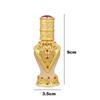 8mL Perfume Bottles Empty Antiqued Metal Refill Bottle Carving Design Arabian Style Essential Oil Bottles Decoration Gifts