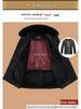 Fleece-Lined Cotton Jacket for Middle-Aged to Elderly Men: Winter Coat for 60, 70, and 80-Year-Olds.