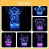 3D LED Nachtlicht Kreative Cartoon Stitch Baby Serie Berührungsempfindliche Lampe Für Heimdekor