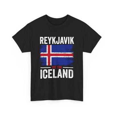 Iceland Flag T Shirt Vintage Icelandic Scandinavian Heritage