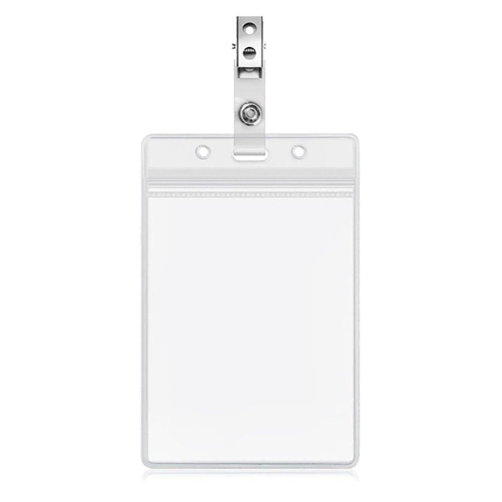 Transparent Business Card Holder PVC Bank ID Holders Waterproof ID Card Sleeve Boy Girls