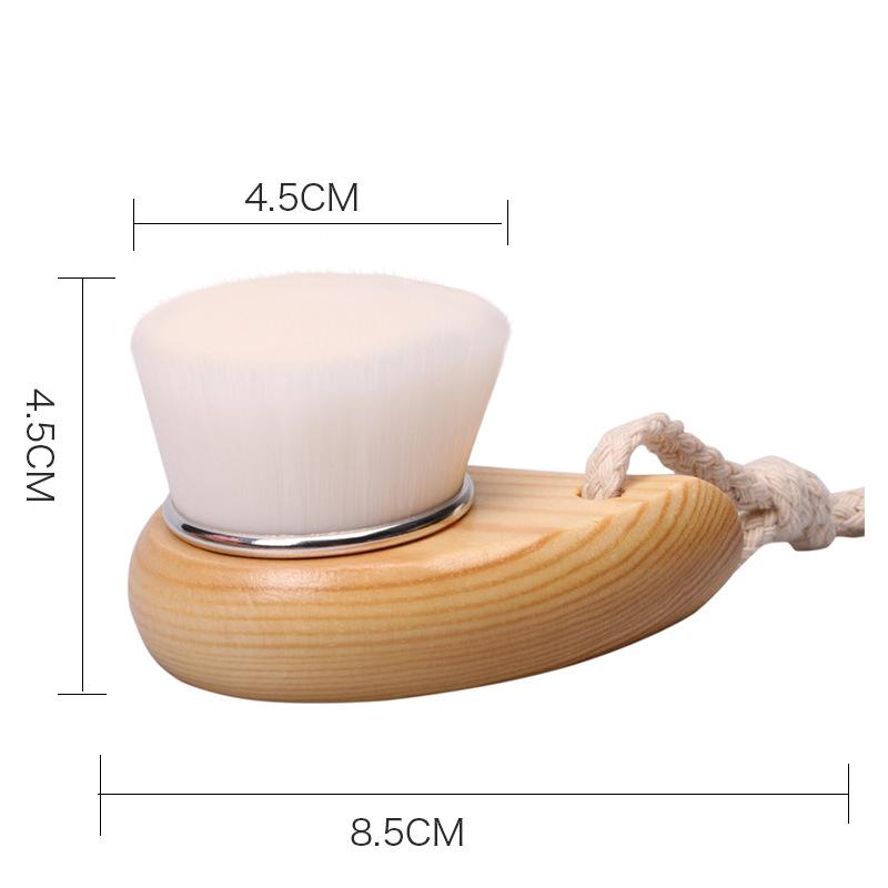 Wooden Handle Washing Brush Facial Cleanning Manual Makeup Face Brushes Fofr Beauty Salon Home Girl Cosmetic Tool