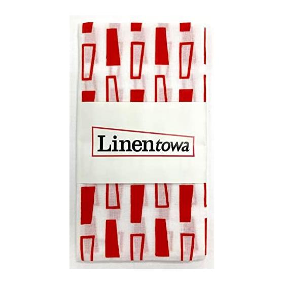 Yagi Sei Linentowa Tenugui Hand Towel - Organic Fabric, Traditional Japanese Pattern, Made in Japan