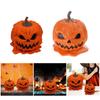 Melting Halloween Pumpkin Statue Candy Dish Melting Skull Serving Bowl Snacks Holder for Scary Seasonal Table Decors