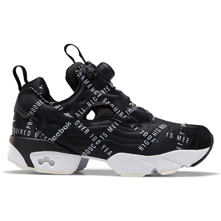 Reebok Instapump Fury Fabric Comfortable Low-Top Lifestyle Sneakers Women sneakers Black FV0406