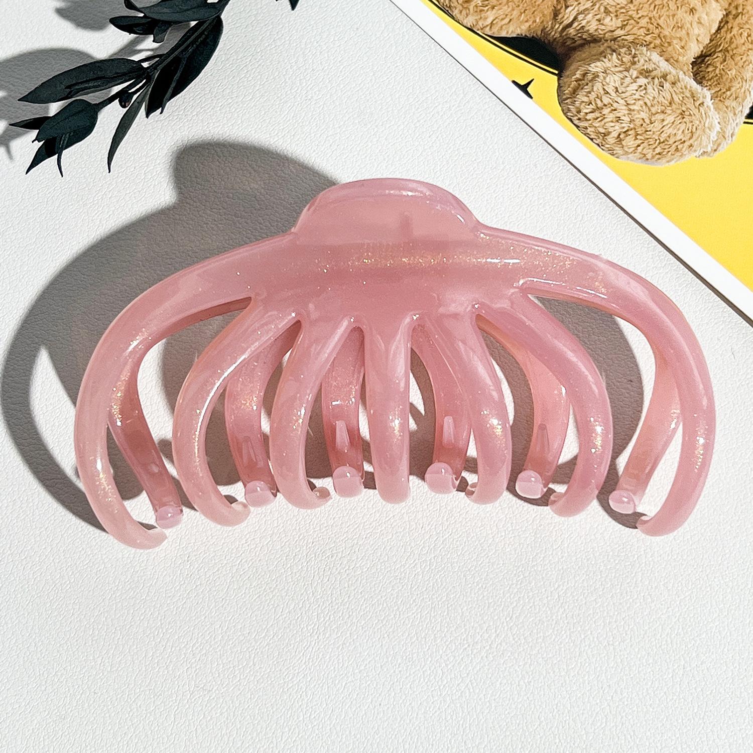 

Korean temperament gold powder watermelon grab clip sweet large back head high ponytail disc hair shark clip new hairpin woman PC