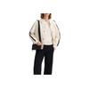 FILA White Series Casual Comfortable Warm Loose Cotton Jacket Women jackets Steam-White F11W513901F-IV