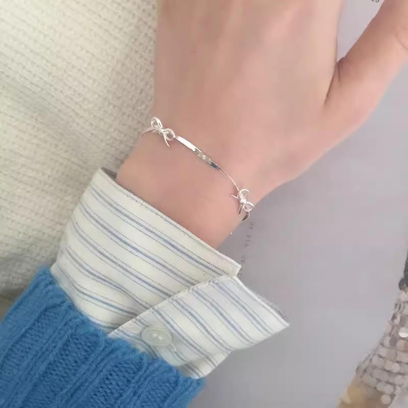 Women s Elegant Sweet Bow Snake Chain Necklace - Trendy Clavicle Accessory