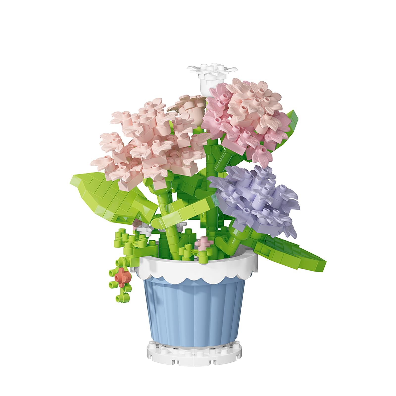 

Mini Flower Potted Bonsai Building Toy Blocks Particle Flower Botanical Carnation